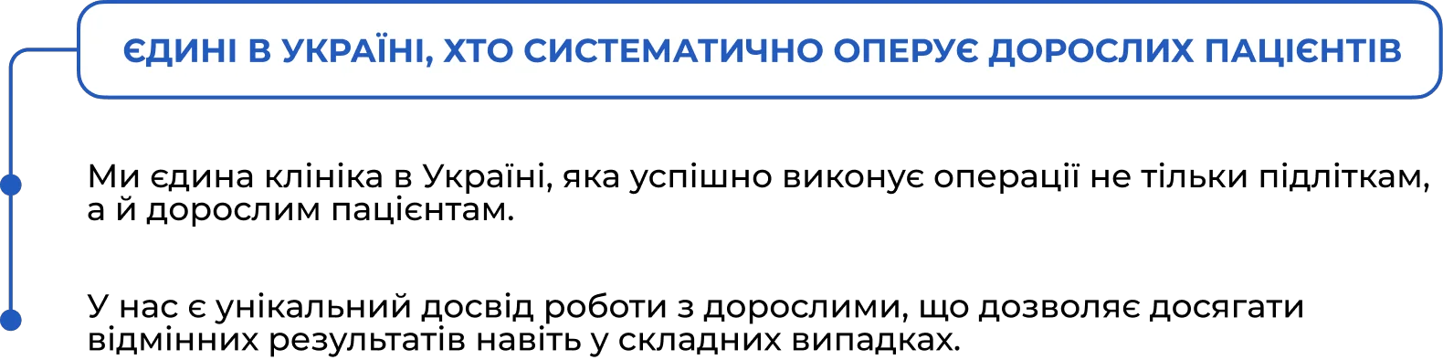 Єдині в Україні, хто систематично оперує дорослих пацієнтів із лійкоподібною деформацією грудної клітки